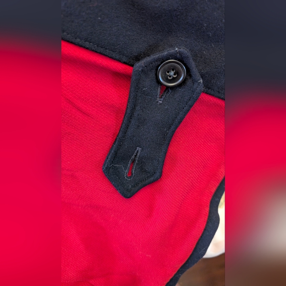 Black Wool Toggle-Button Cape Coat - image 10